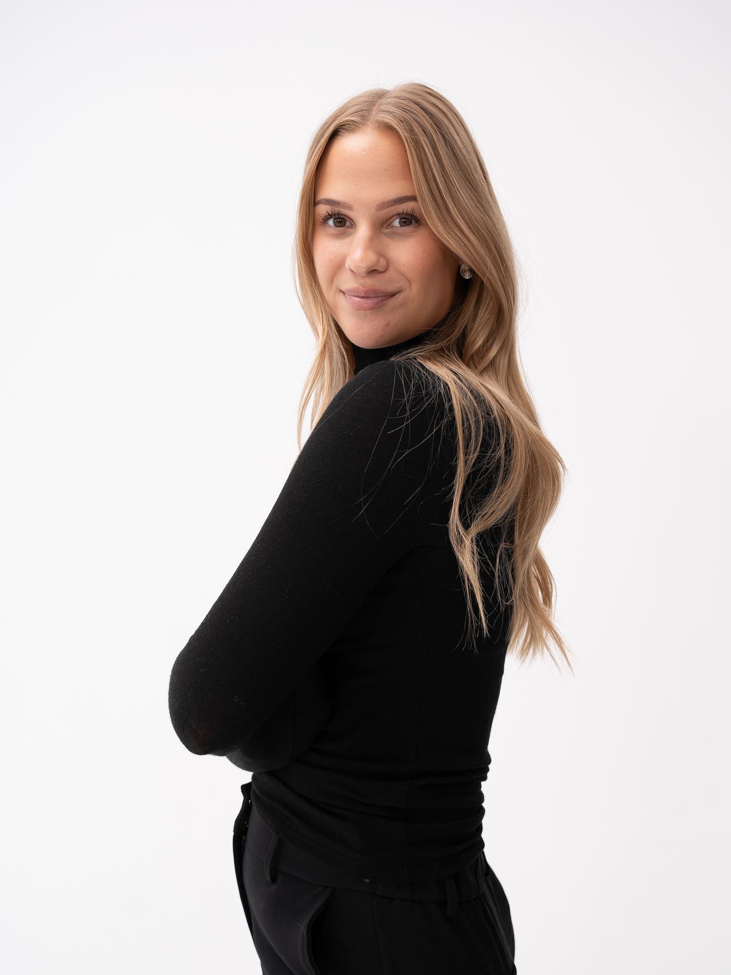 Woola Long Sleeve High Neck Top