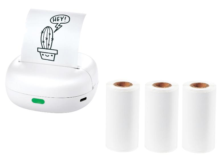Mini printer met 3 rollen printpapier