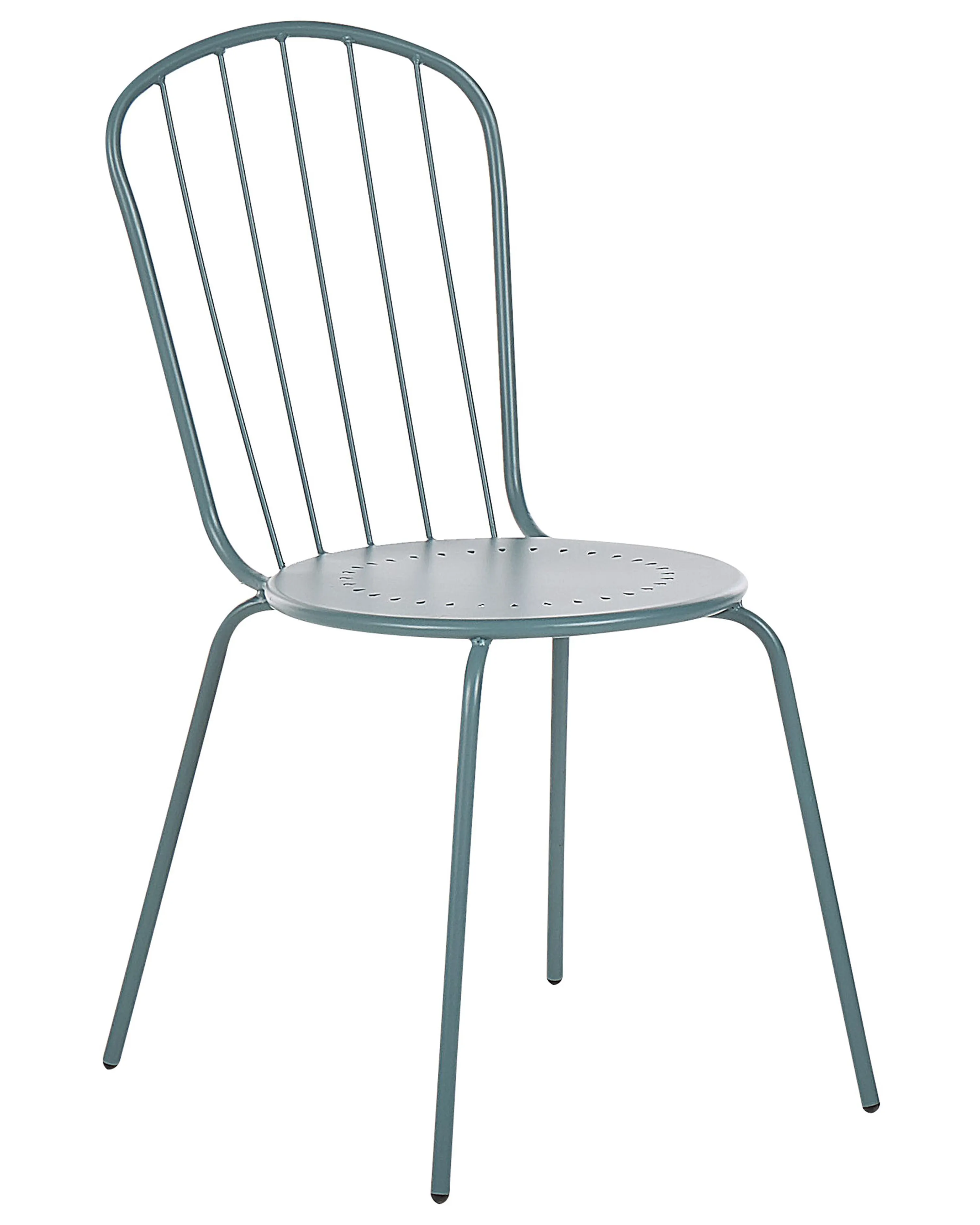 Set van 8 stoelen CALVI Metaal Lichtblauw