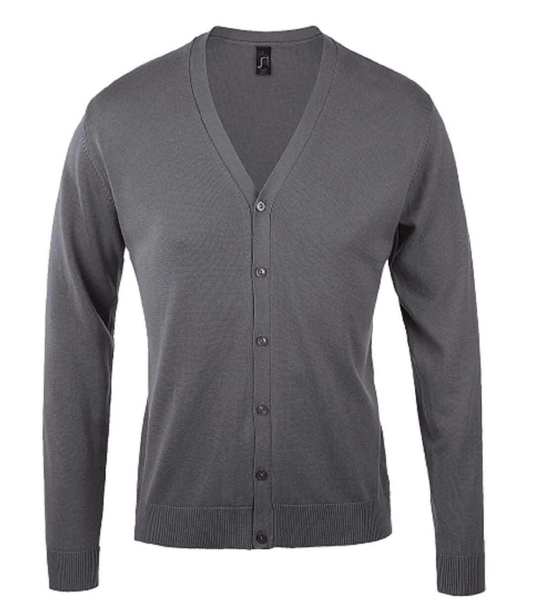 Gilet boutonné - Homme - 90011 - gris urban