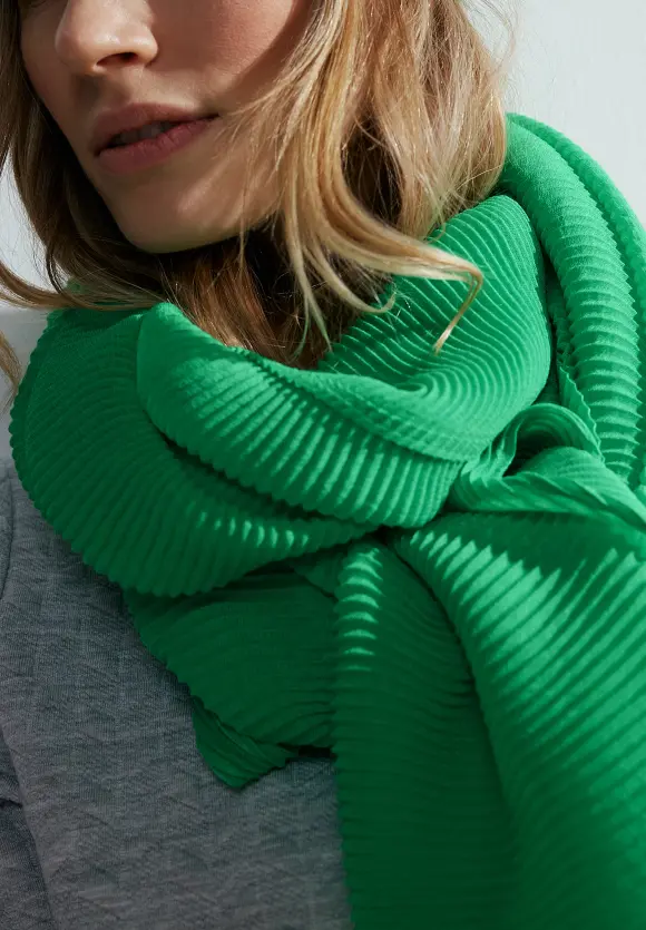 Plissée Schal - celery green