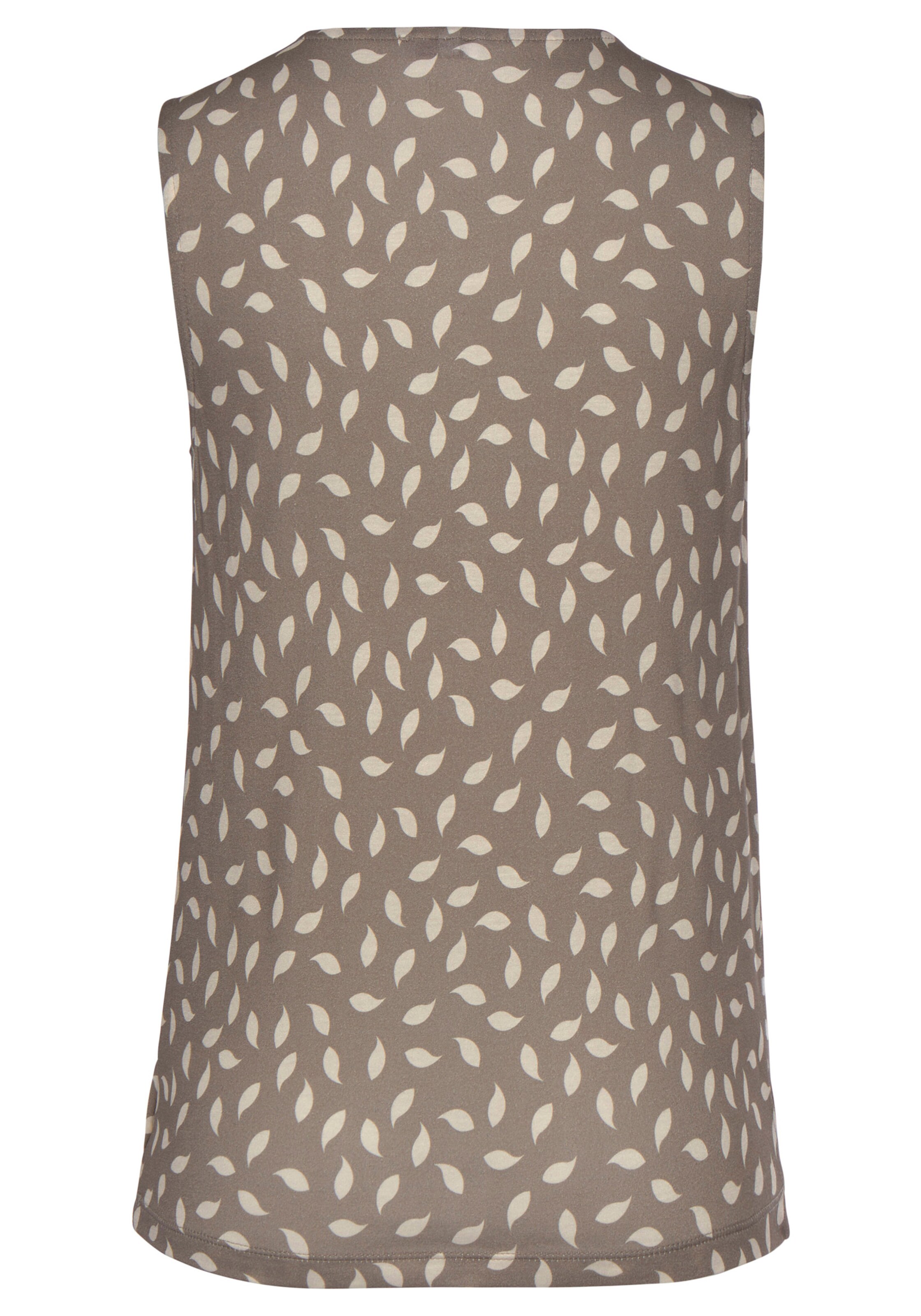 Vivance Tanktop in taupe-creme bedruckt