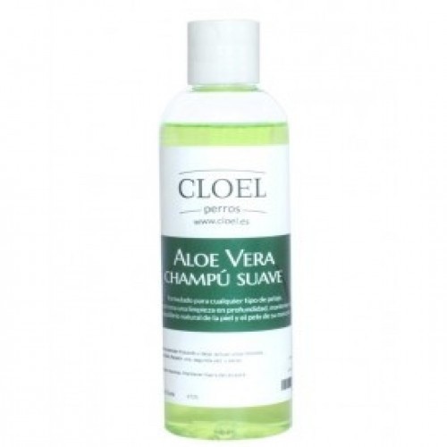 Shampoo para cães Cloel, fragrância neutra com aloe vera.