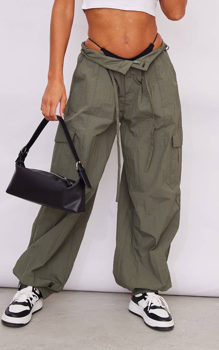 Pantalon Cargo Oversize En Tissu Parachute