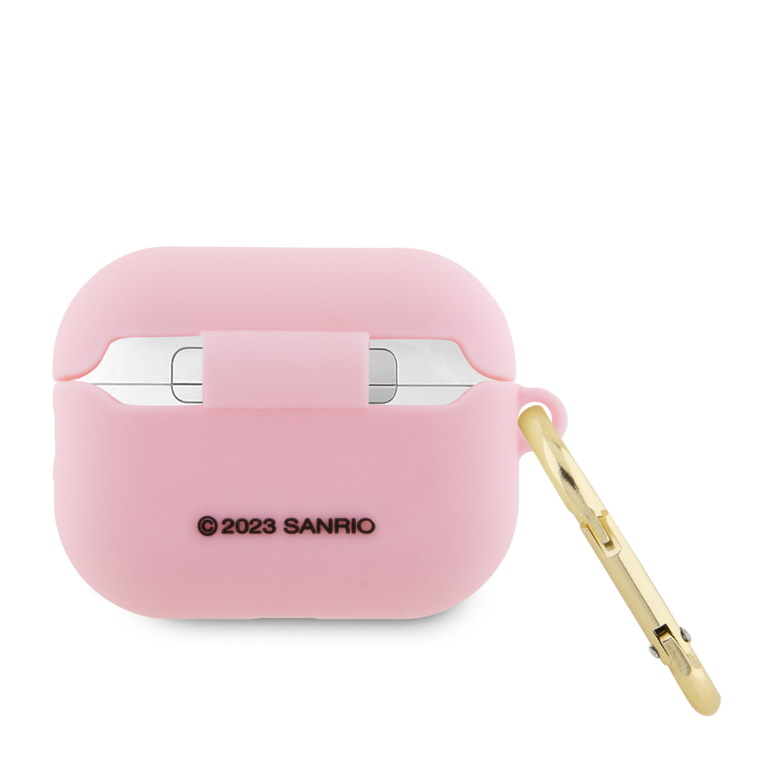 AirPods Pro 2 / AirPods Pro Silikon Schutzhülle 3D Kitty Head mit Karabinerhaken (HKAP23DKHSP) - Rosa