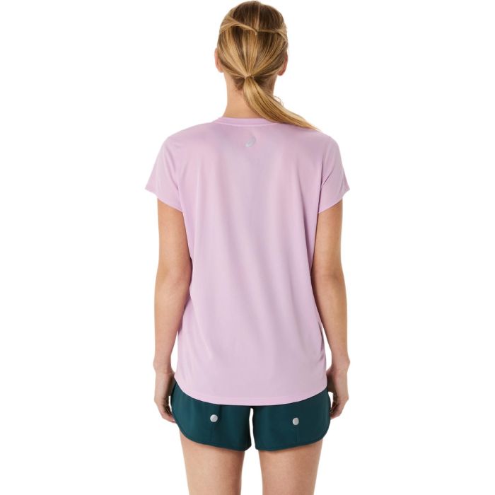 Asics Dame T-shirts Fujitrail Logo SS Top Pink
