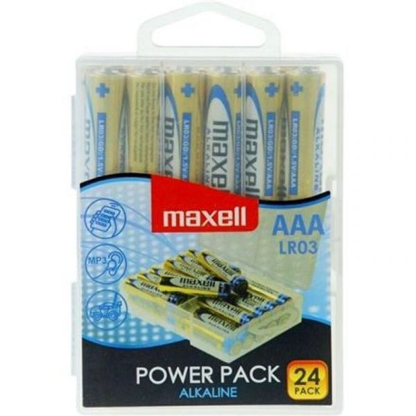 Maxell Pilha Alcalina AAA LR03 24 Unidades