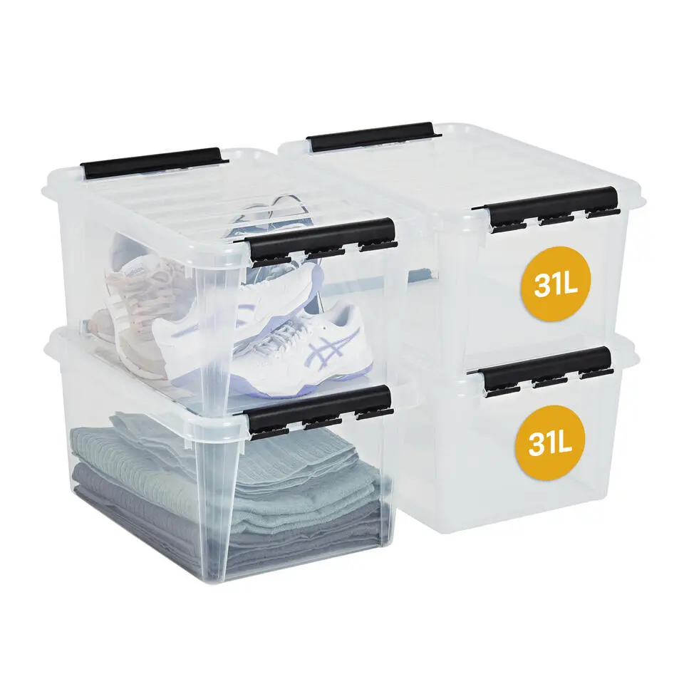 SmartStore Stevige Opbergbox 31L Set van 4 - 50x39x26cm