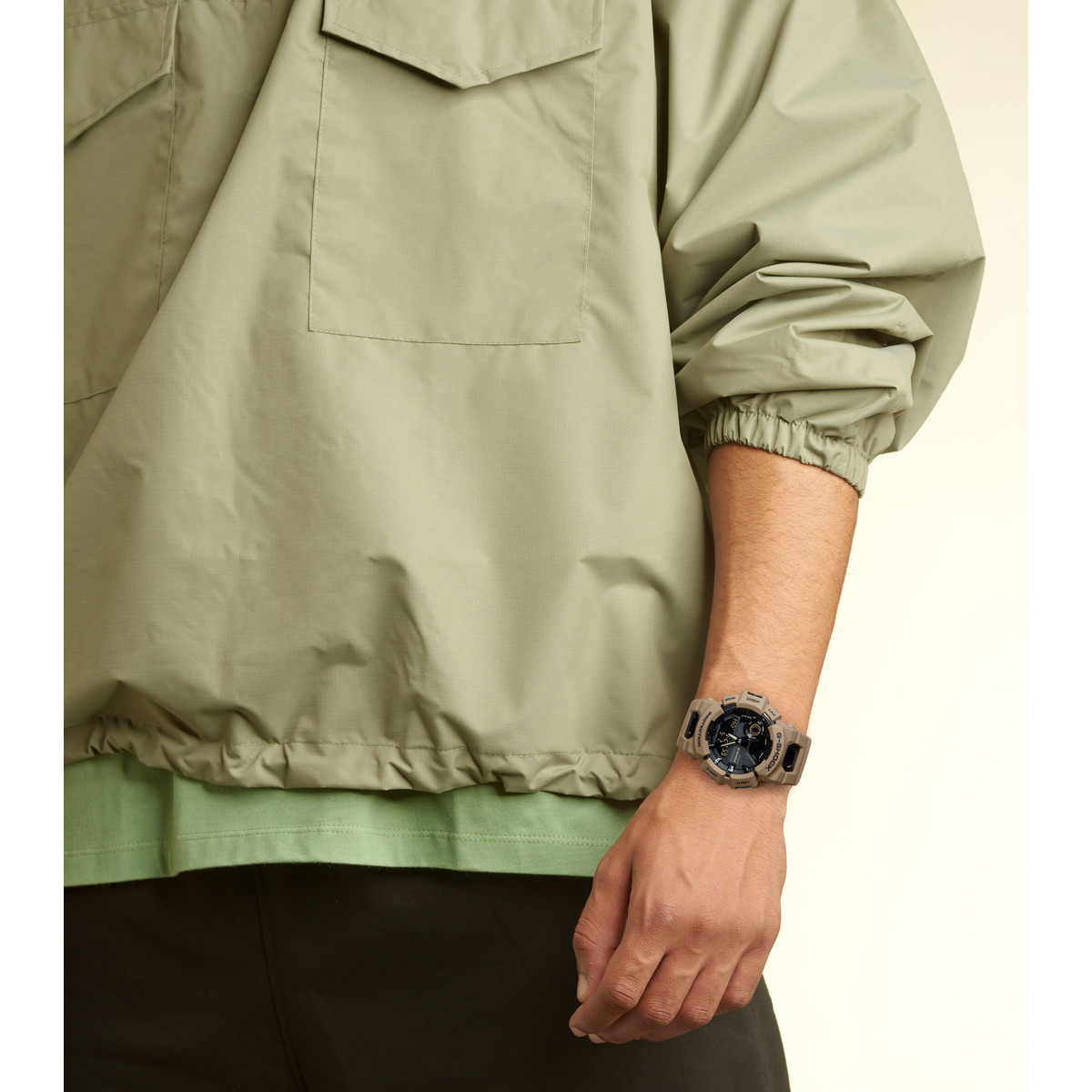 Montre G-SHOCK homme bracelet résine beige foncé
