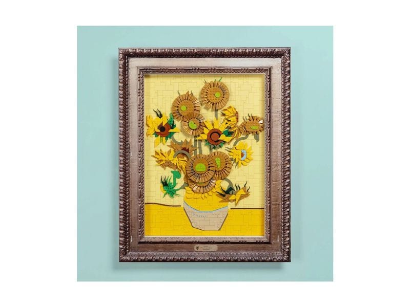 iDisplayit Acryl-Wand-Display für Vincent van Gogh Sonnenbl Robustes Acryl-Wand-Display für die LEGO Sammlung