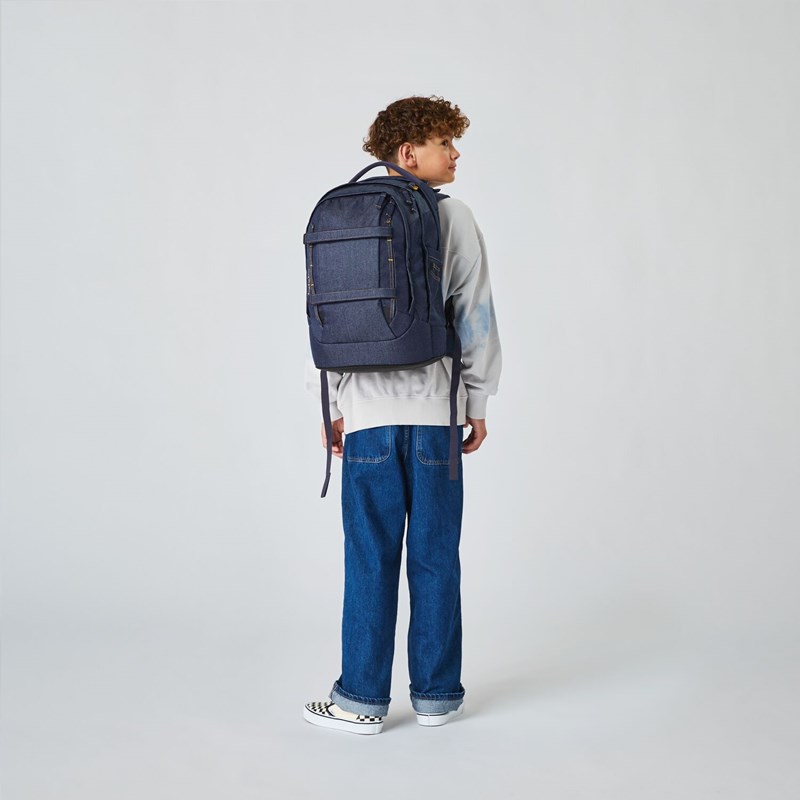 Satch<br>Skoletaskesæt Denim Blue