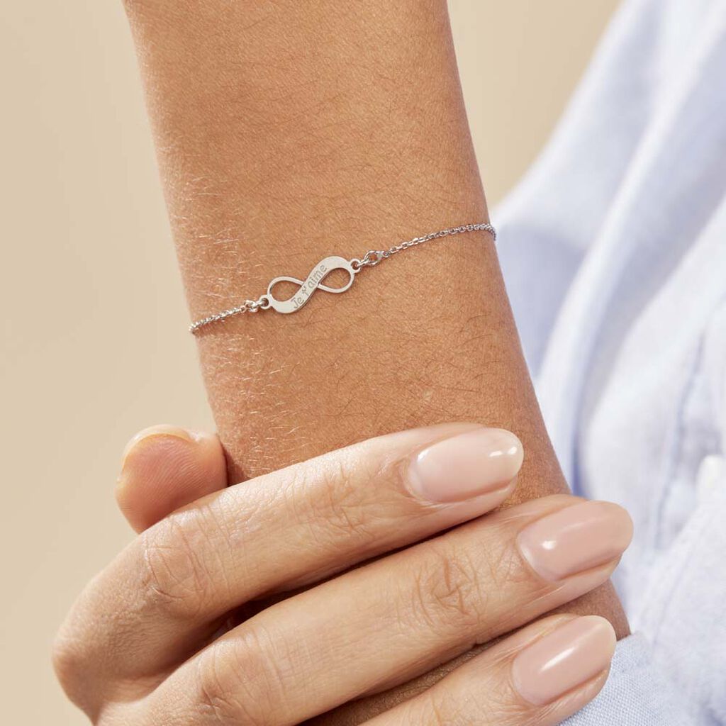 Bracelet Argent Blanc Wandis