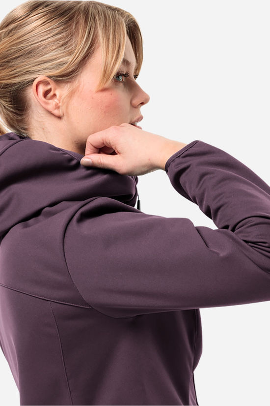 Jack Wolfskin Jack Wolfskin Windhain Hoody Softshell Jas Dames