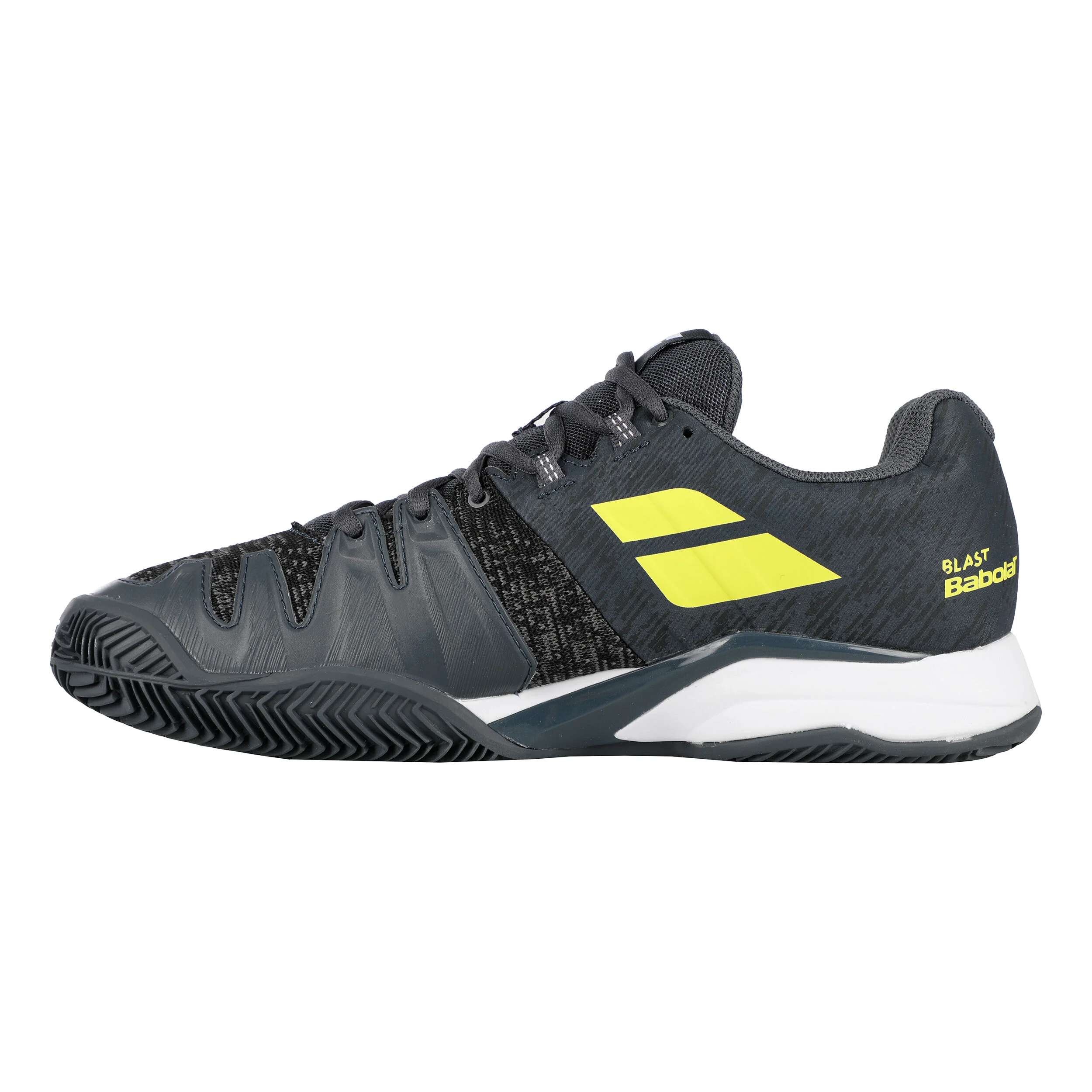 Babolat Propulse Blast Chaussure Terre Battue Hommes - Gris Foncé, Jaunes Fluo