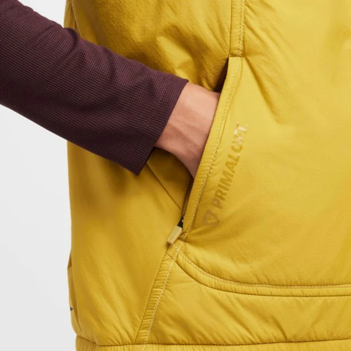 Nike Herre Veste Therma-FIT Primaloft Trail Vest Gul