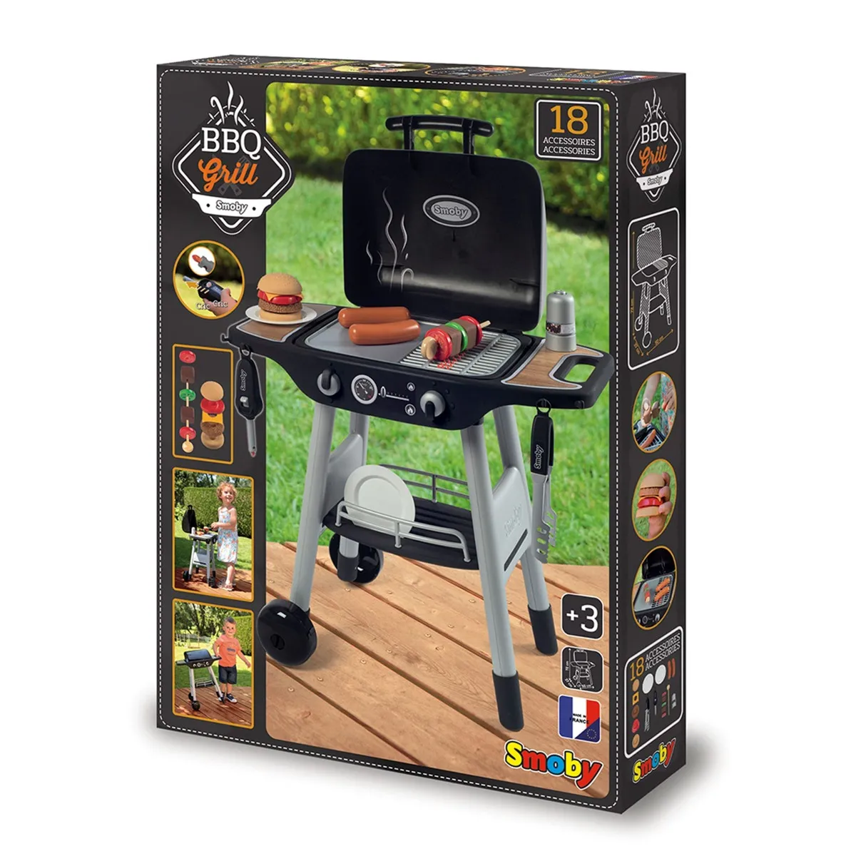 Smoby Barbecue avec 18 Accessoires