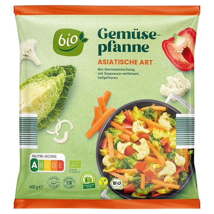 BIO Bio-Gemüsepfanne 600 g, Asiatische Art