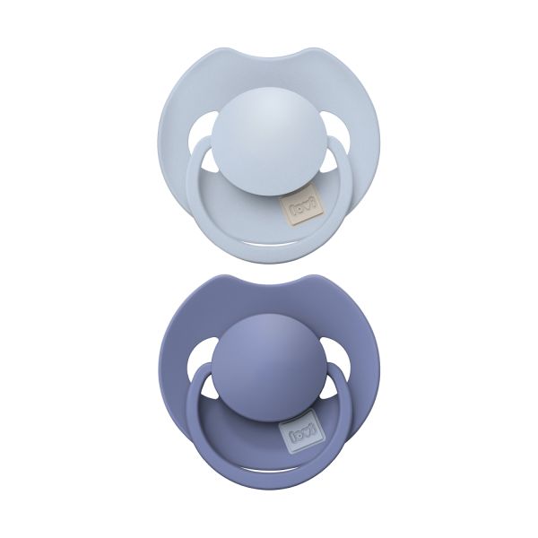 Difrax Dynamic Prime Fopspeen - 0-6M - 2st. - Baby Blue/Blue