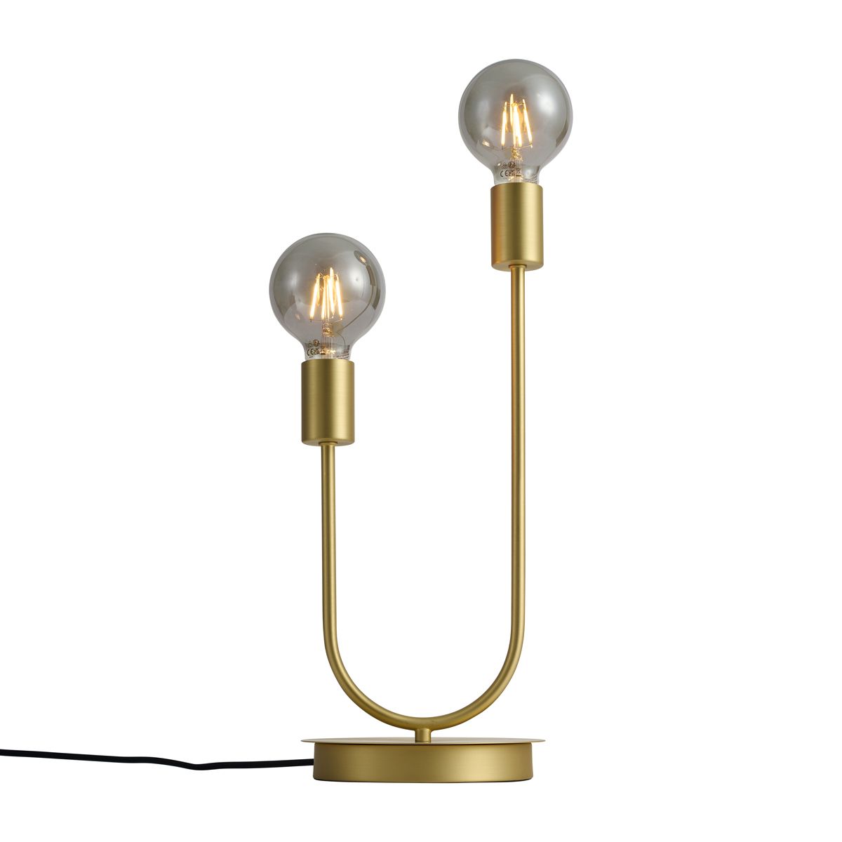 Art Deco tafellamp messing 2-lichts - Tuning