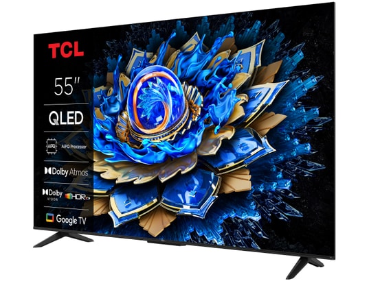 TCL - TV QLED 4K 139 cm 55T69C 4K QLED avec Google TV 2025