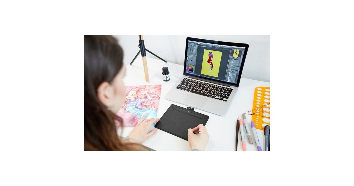 WacomIntuos S met Bluetooth tekentablet  (Zwart)