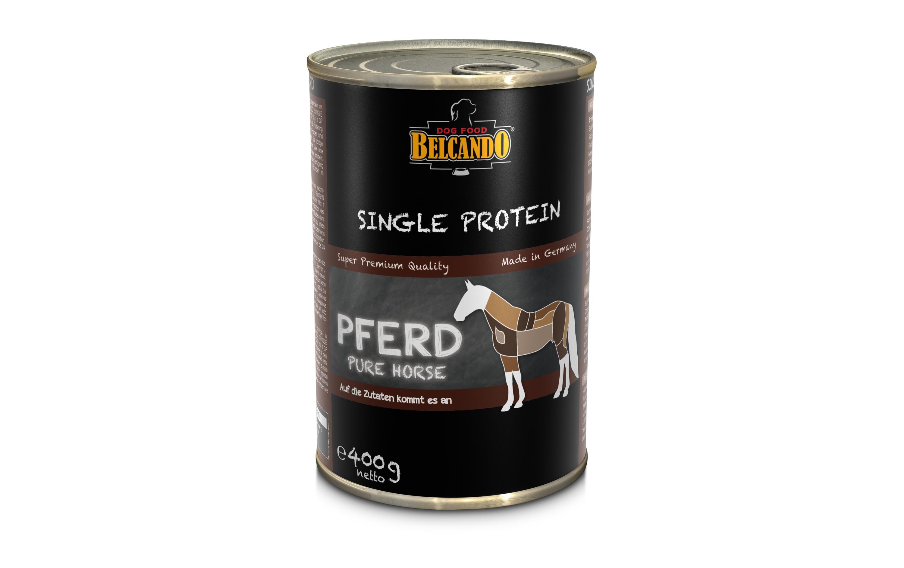 Nassfutter Single Protein Pferd, 400gErgänzungsfuttermittel für Hunde