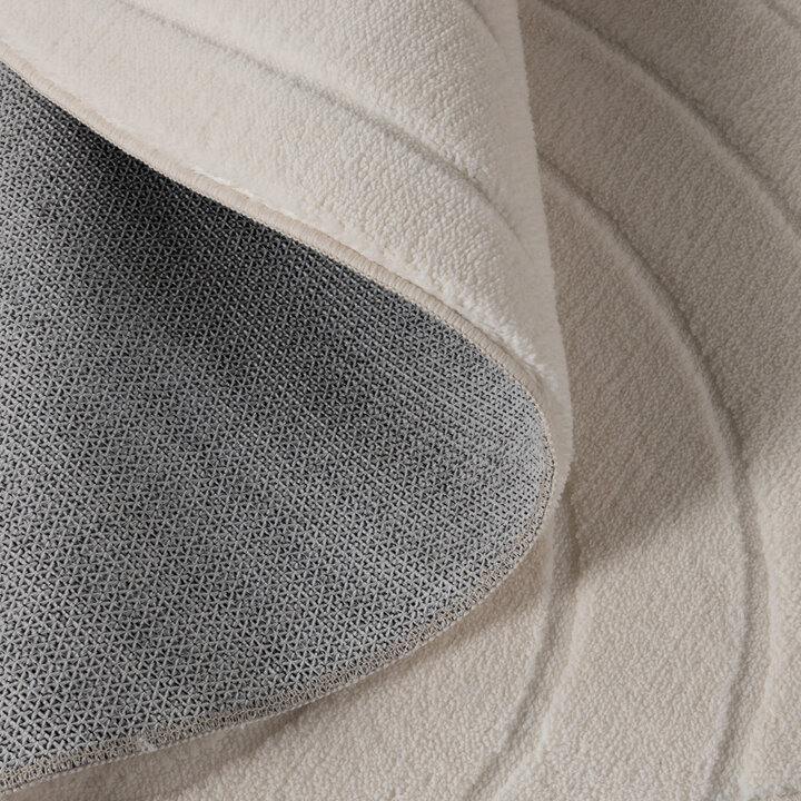 Rond Scandinavisch vloerkleed - Charm Arches Wit