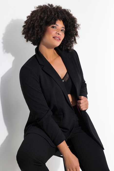 Blazer, Straight Oversized, farbiges Futter