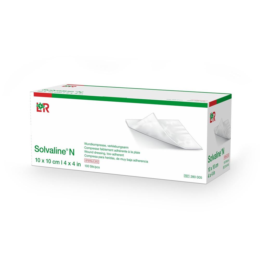 SOLVALINE N Wundkompresse 10x10cm 100 Stk