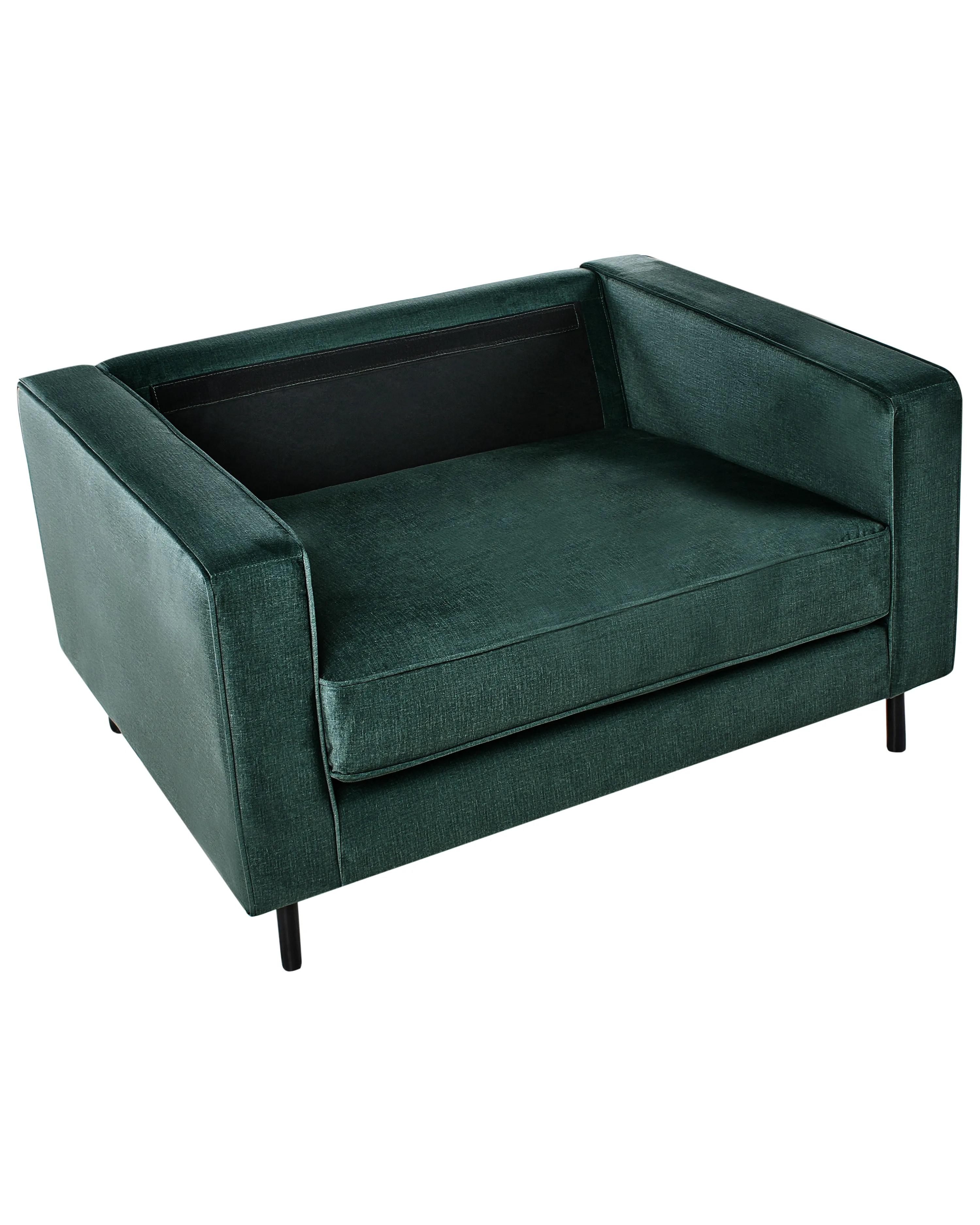 Fauteuil SAVALEN Fluweel Donkergroen
