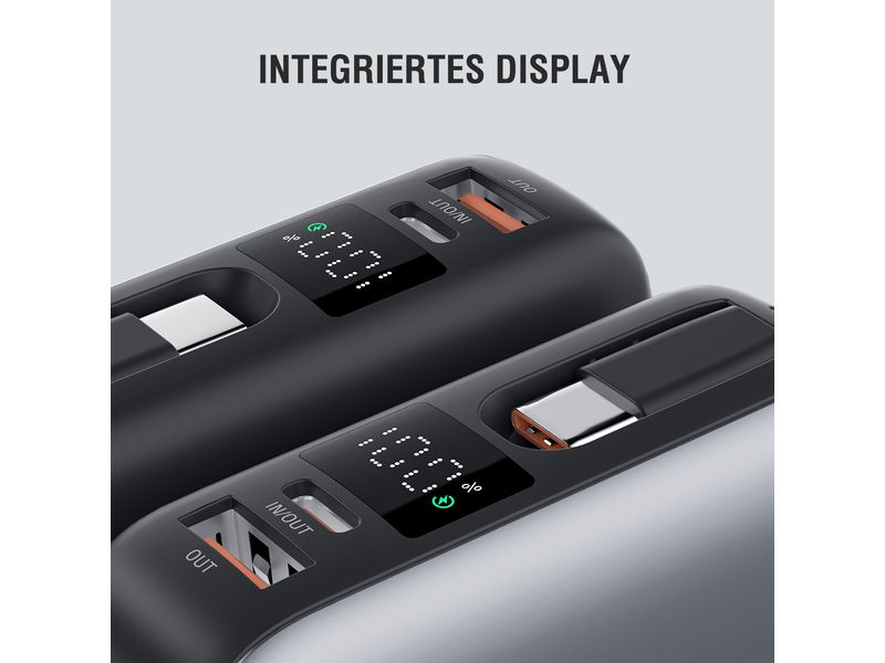 4smarts Powerbank Enterprise Compact 20000 mAh, spacegrau Powerbank Enterprise Compact 20000 mAh 45 W, spacegrau