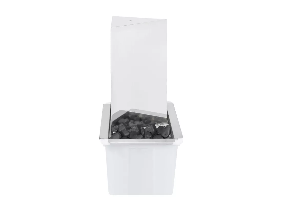 Fontaine de jardin et pompe Acier inoxydable 76cm Triangulaire