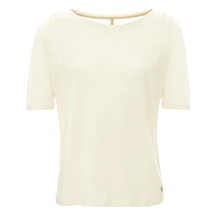 Bellerose T-shirt Seas Lin - Collection Femme  | Ecru