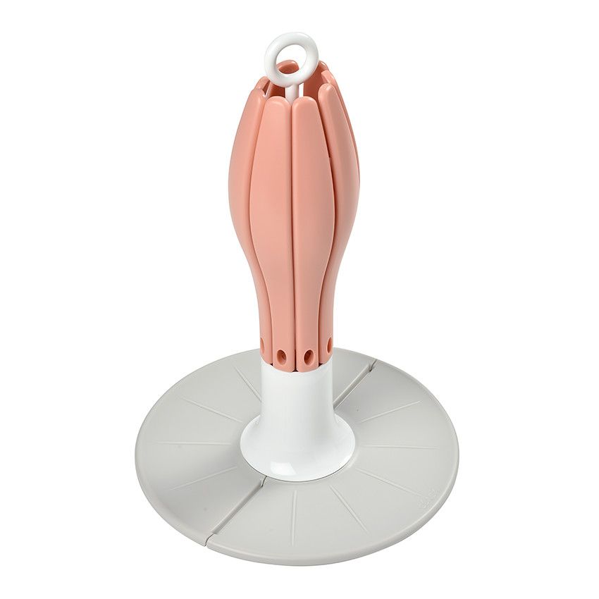 Egoutte-biberon pliable Flower - Pink - Ecru