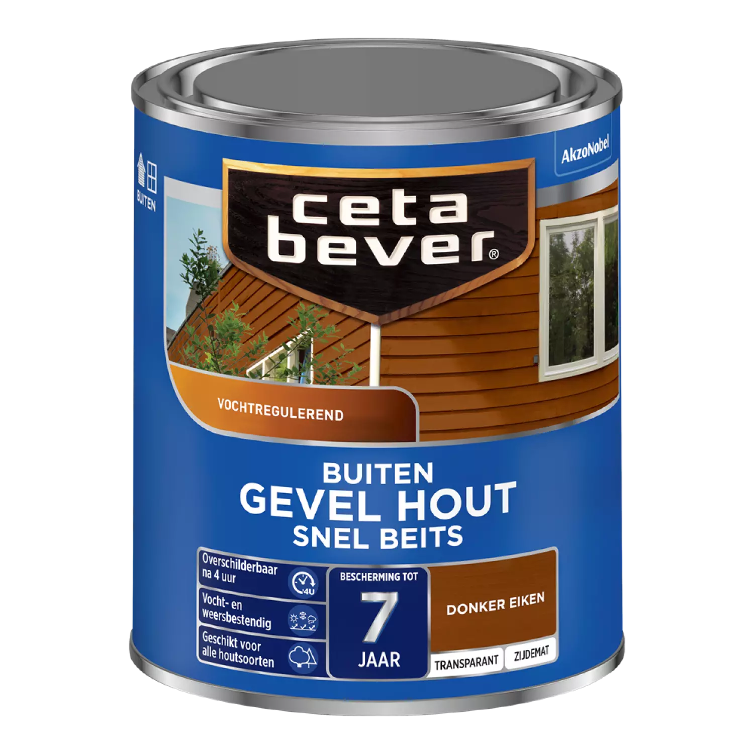 Cetabever Gevel Hout Snel Beits Transparant - Donker Eiken - 750ml