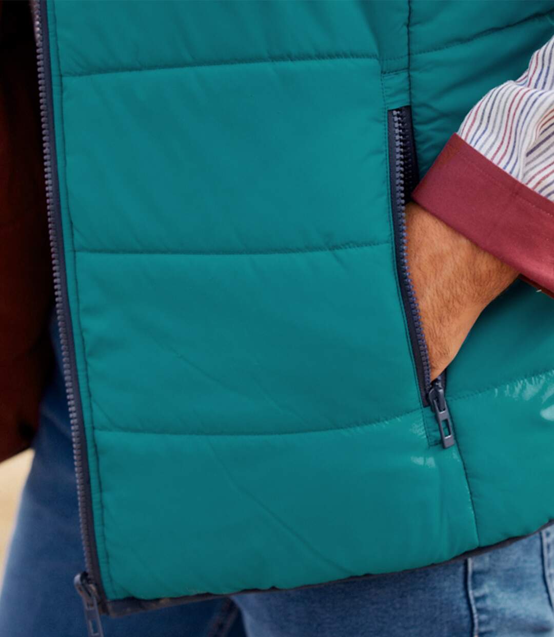 Doudoune Sans Manches Réversible 2 en 1
