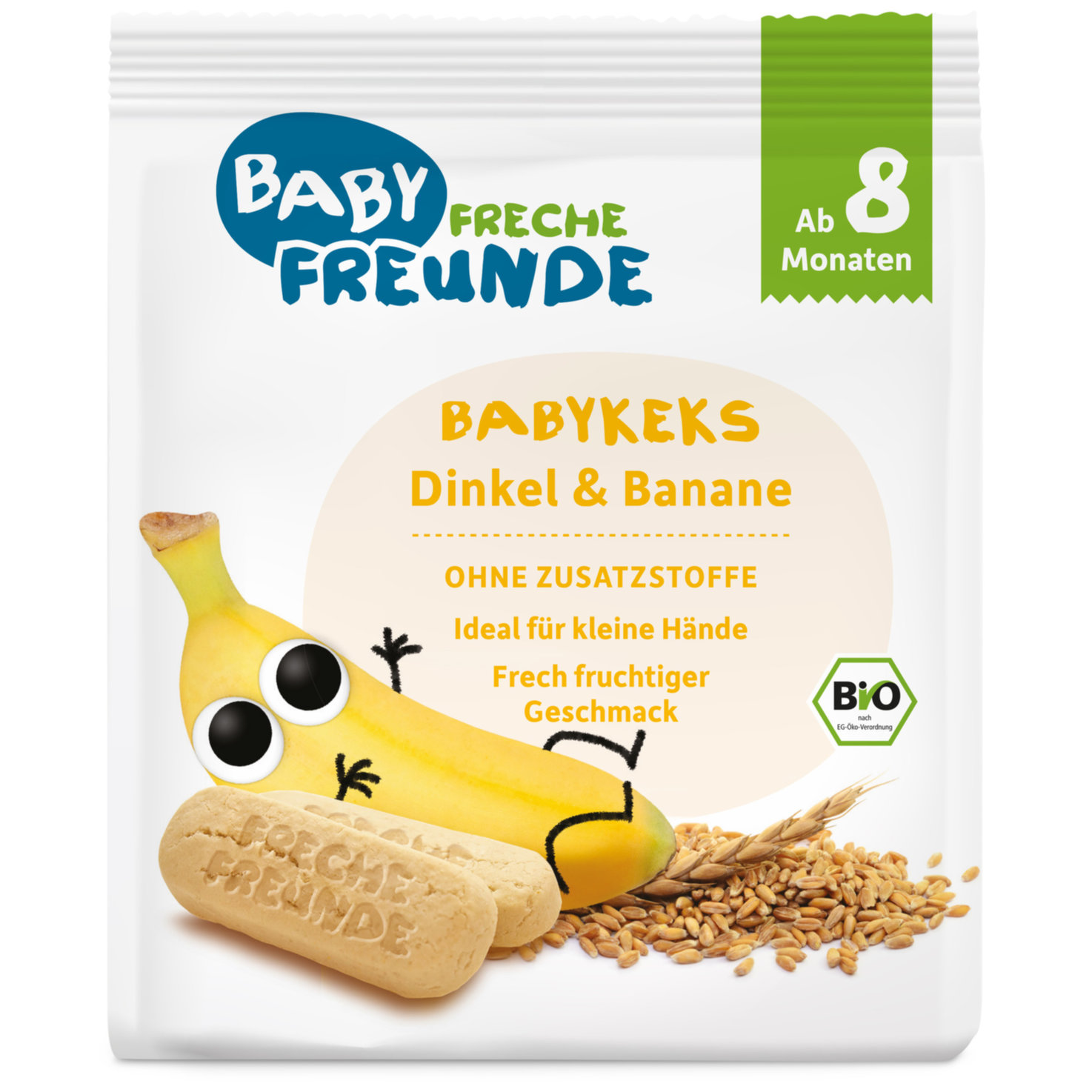 Freche Freunde Bio Babykekse Dinkel-Banane 8+ Monate