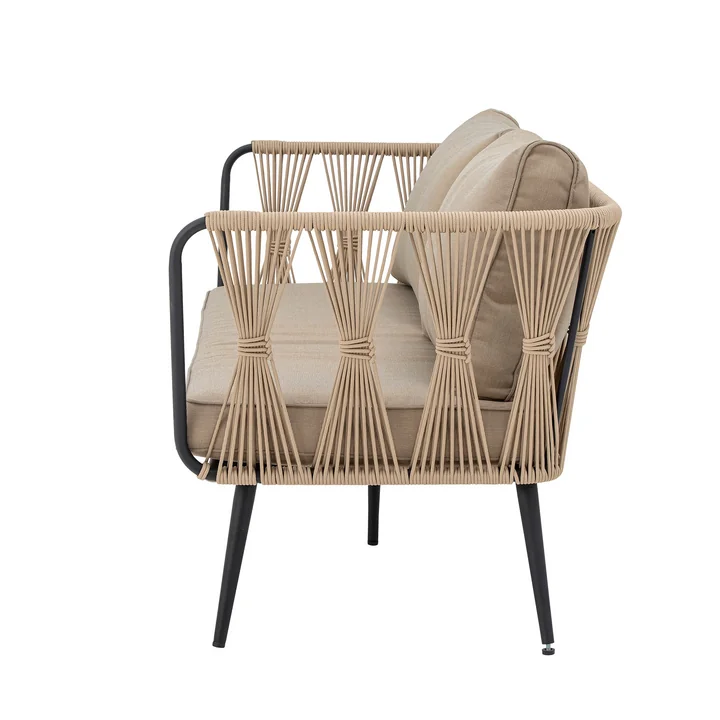 Bloomingville - Pavone Outdoor Sofa, schwarz