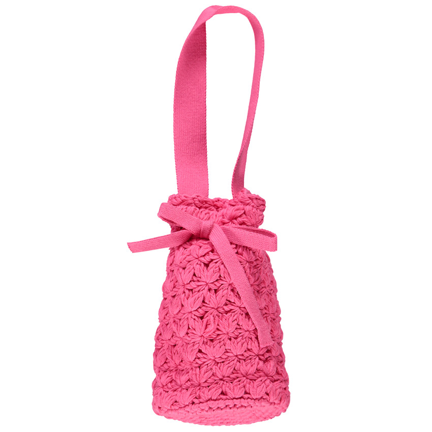 Sac bourse en crochet avec cordon pour fille
