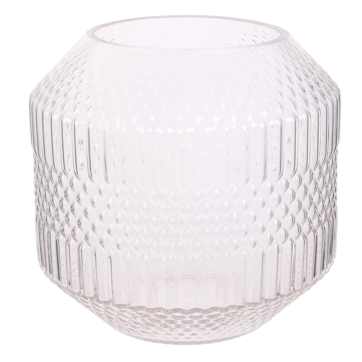 VASE ORIGAMI TRANSPARENT 20CM