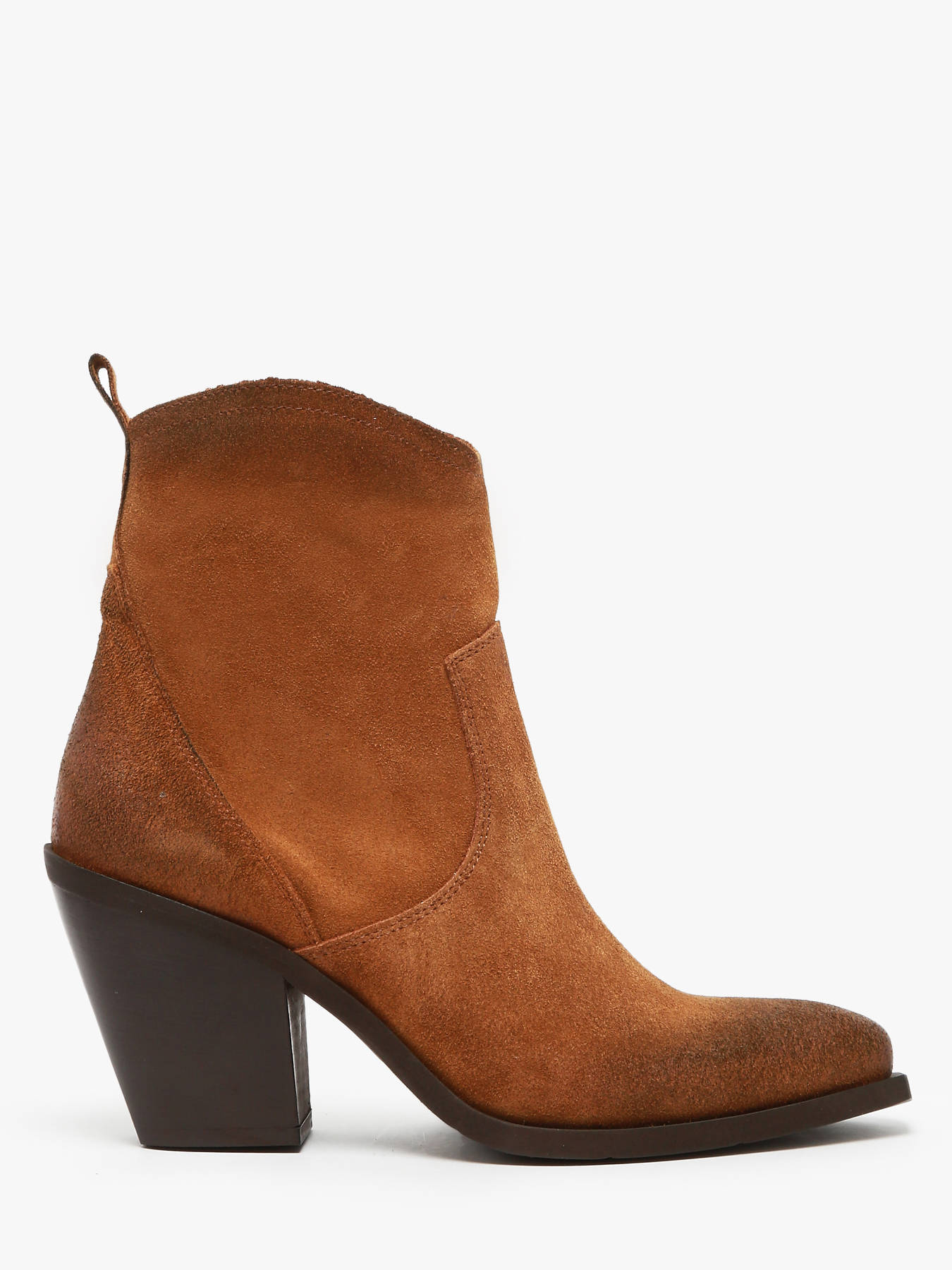 Bottines  talon Tronchetti Texani en cuir METISSE