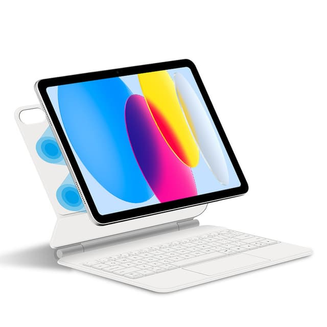 Beskyttende etui til iPad med Bluetooth-tastatur Hvid iPad Pro 12.9 2018-2022