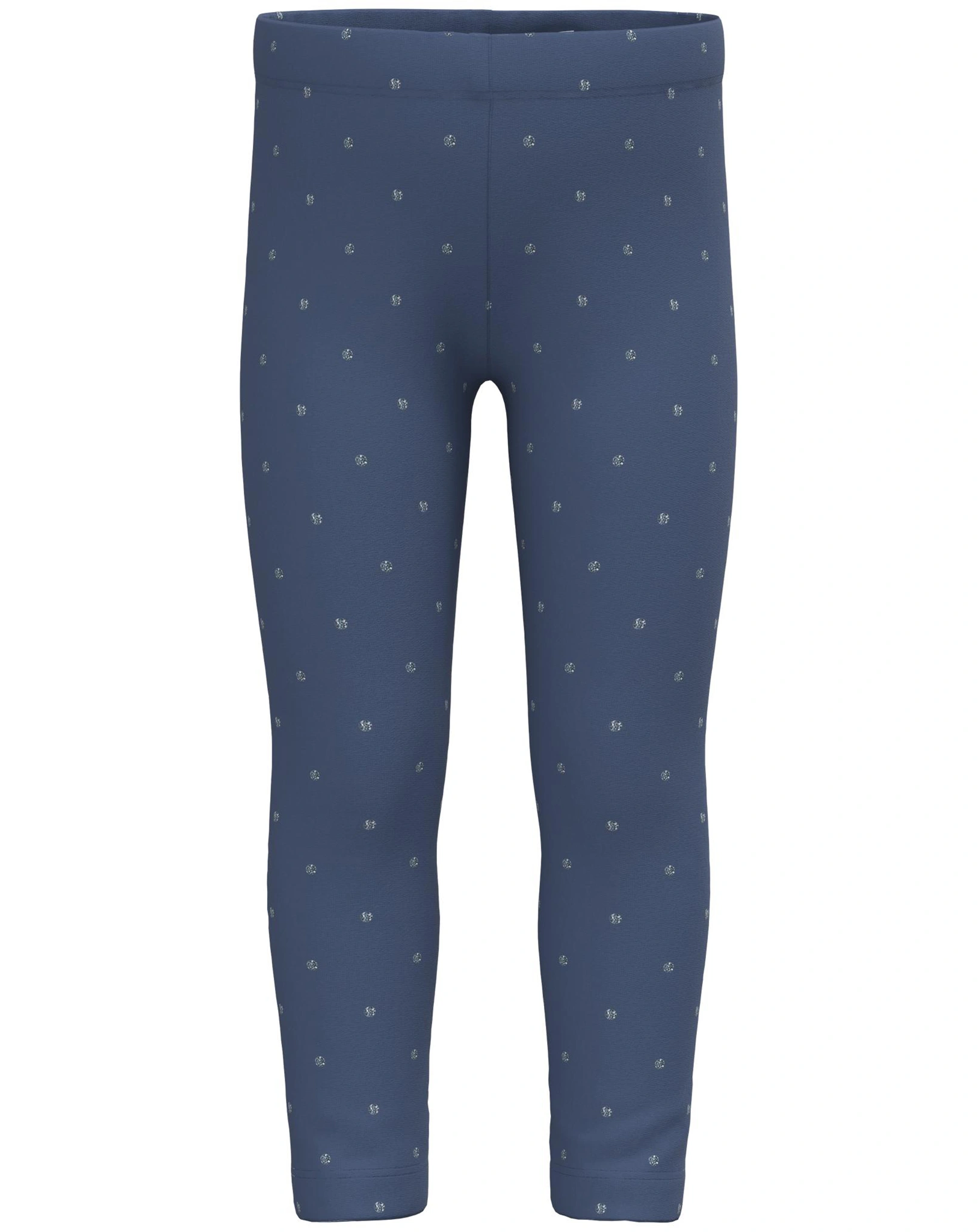 Jersey-Leggings NMFVIVIAN GLITTER in bijou blue