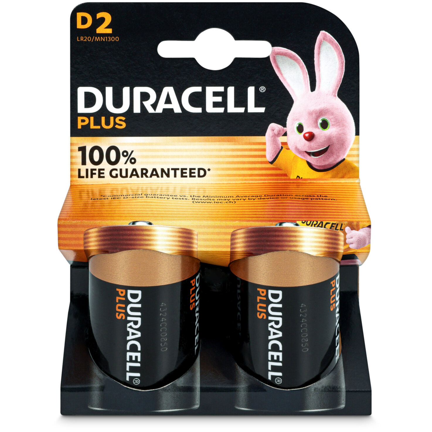 Duracell Batterien PLUS D/LR20 2 Stück