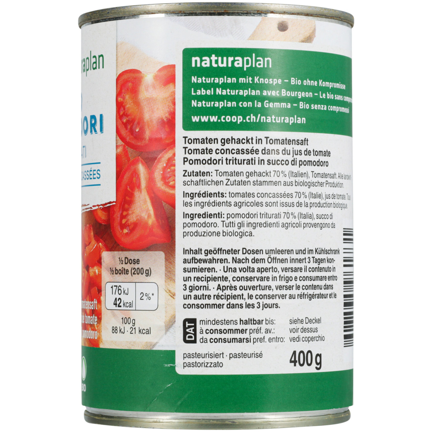 Naturaplan Bio Tomaten gehackt