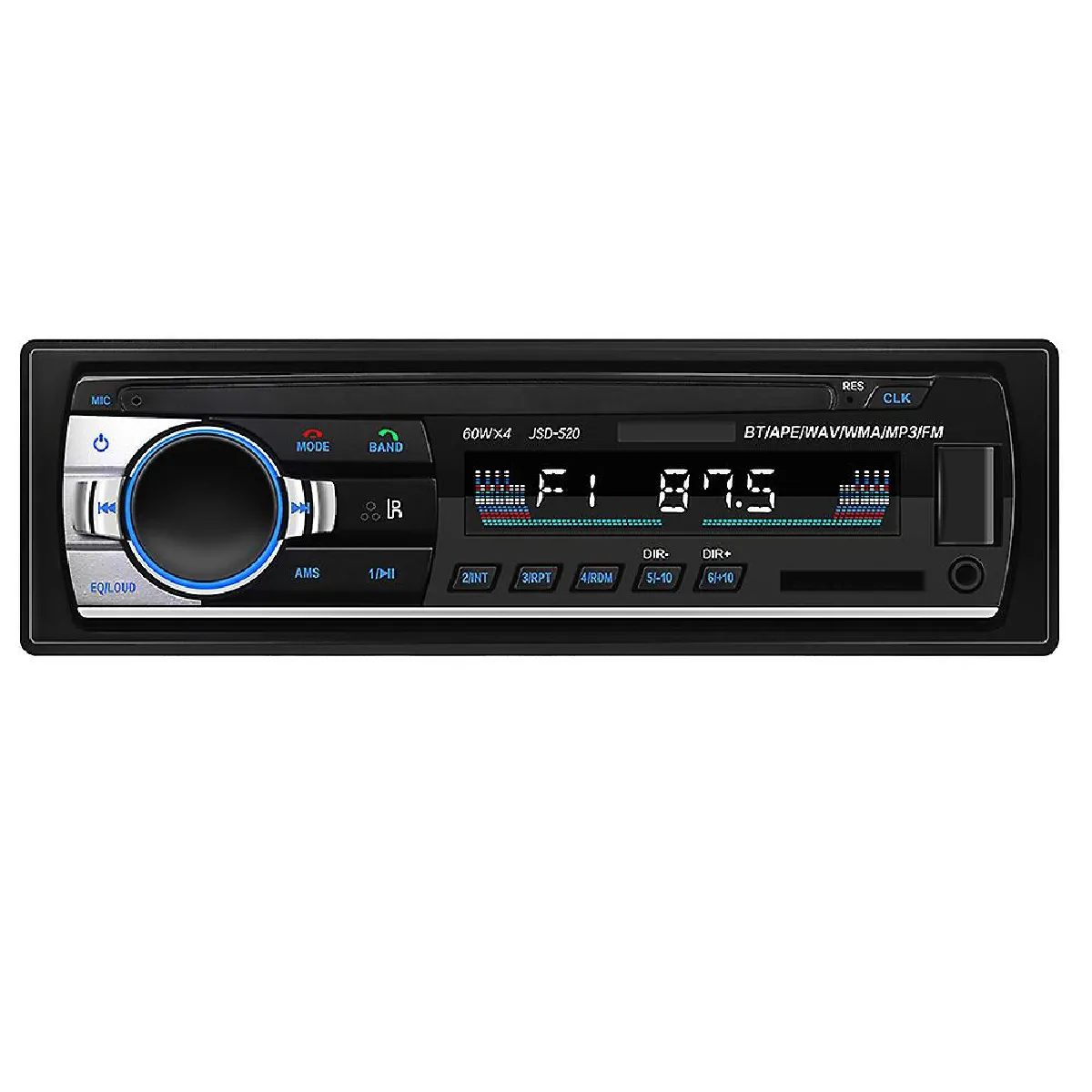 Universal Autoradio Bluetooth Noir