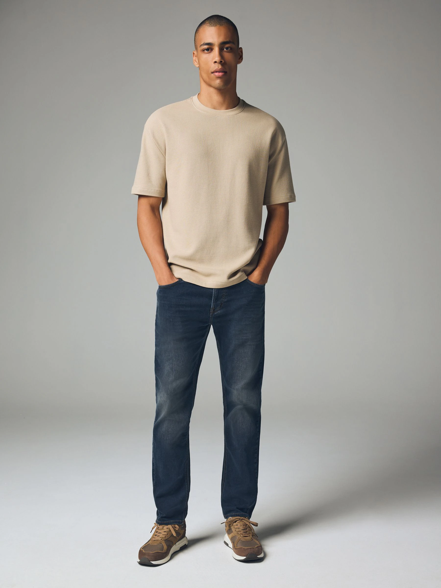 Blauwgrijs vintage - Slim Fit - Comfortabele stretchjeans