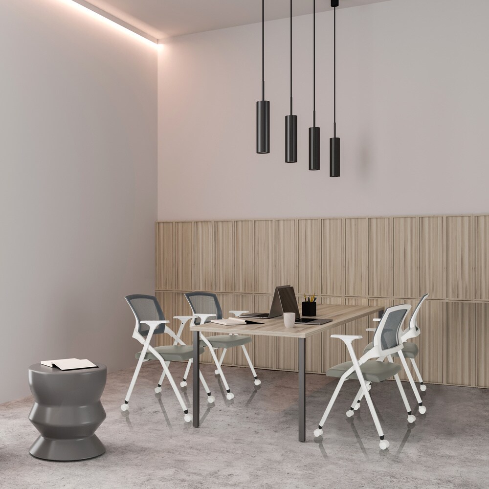 Klappstuhl PRIORITY II W PU Kunstleder/Netzstoff mit Armlehnen hjh OFFICE