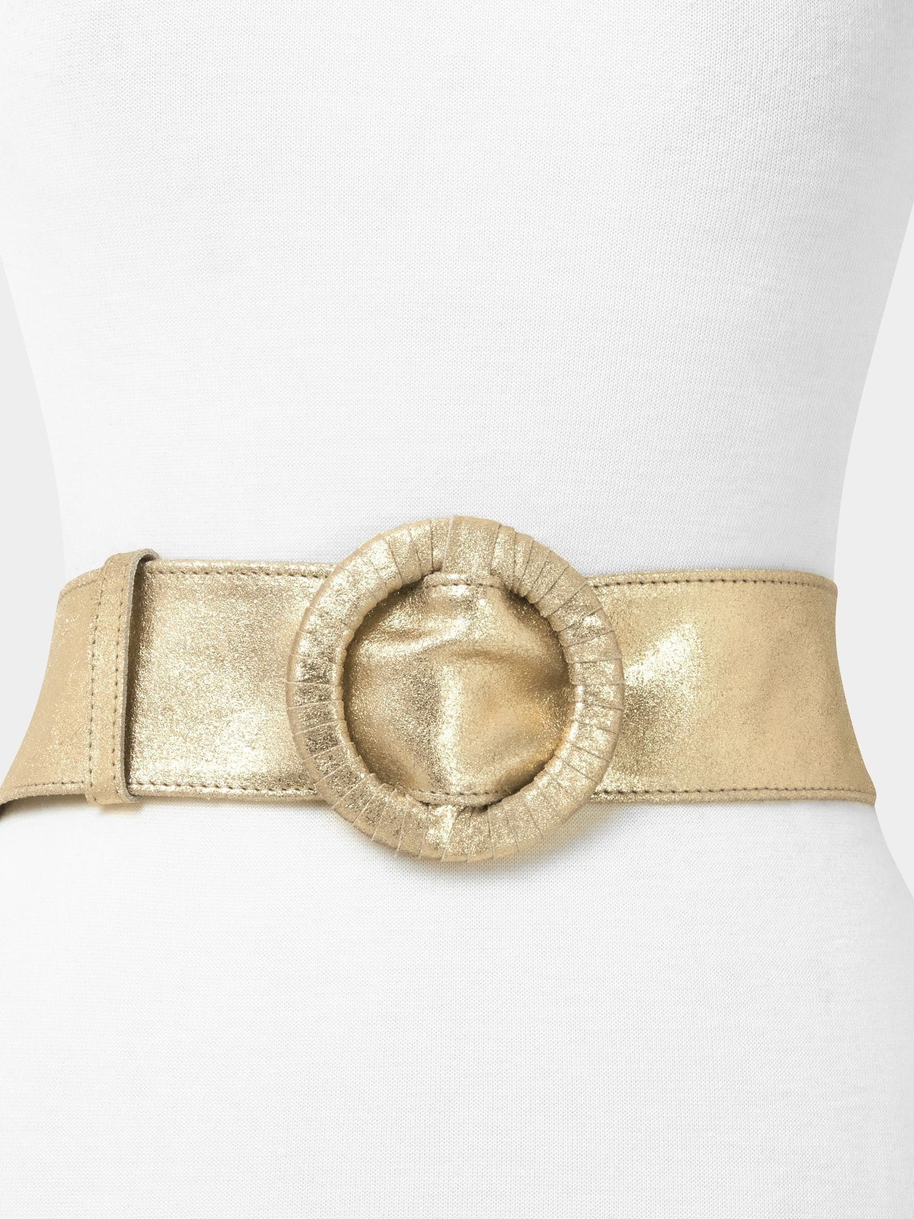 Goud - Joe Browns My Saviour riem van zacht leer