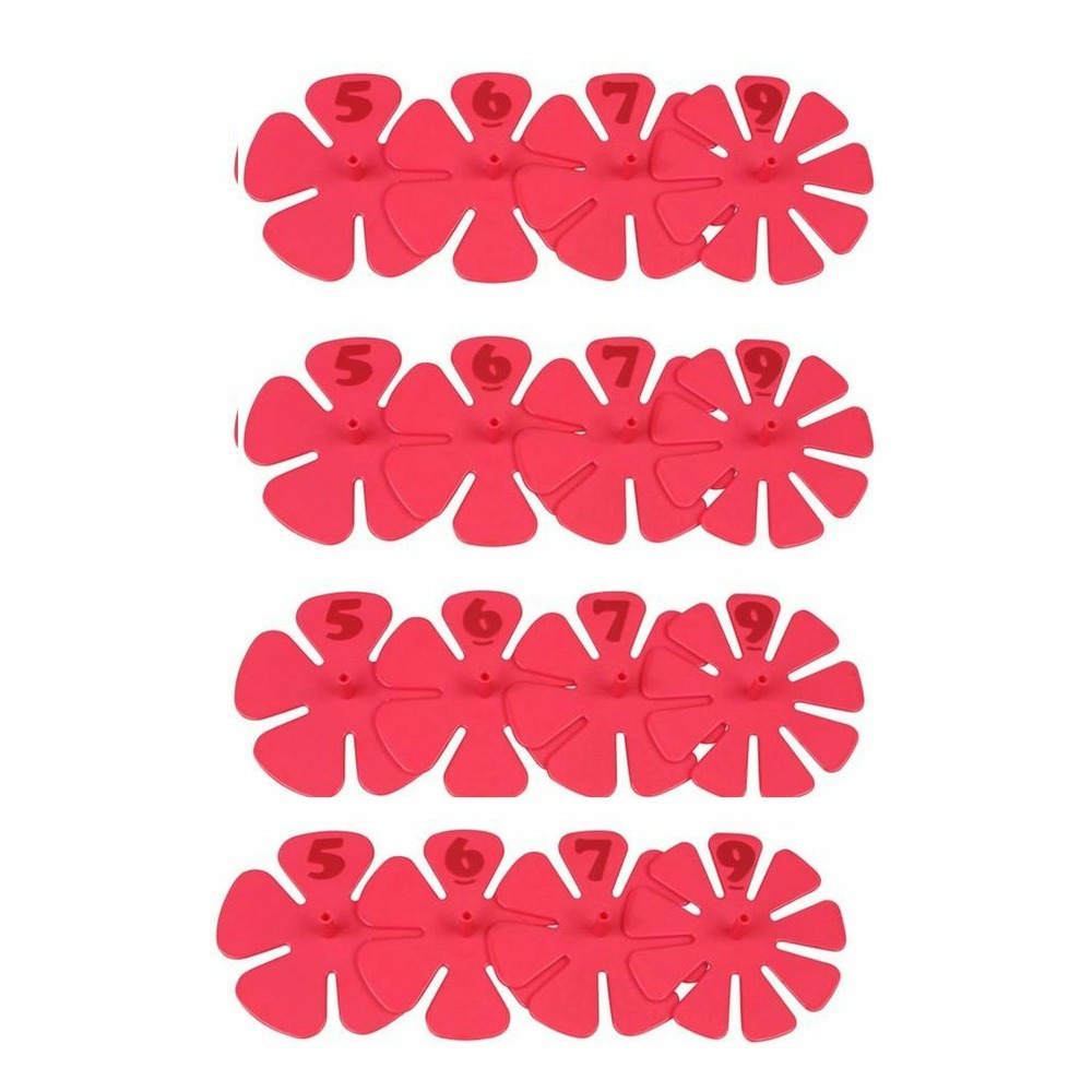 5 kits de 4 marque-parts de gâteau 5, 6, 7 et 9 parts